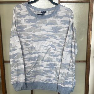 SPLENDID Long Sleeved Light Camo Sweater